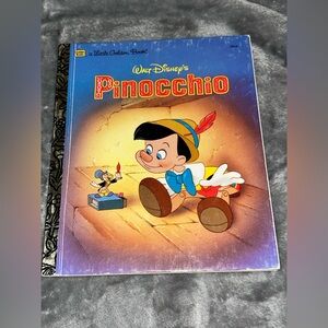 Little Golden Book Walt Disney’s Pinocchio, #104-69, Vintage Hardcover, 1995